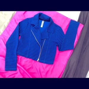 Girls Blue/Black Bolero - Sz M